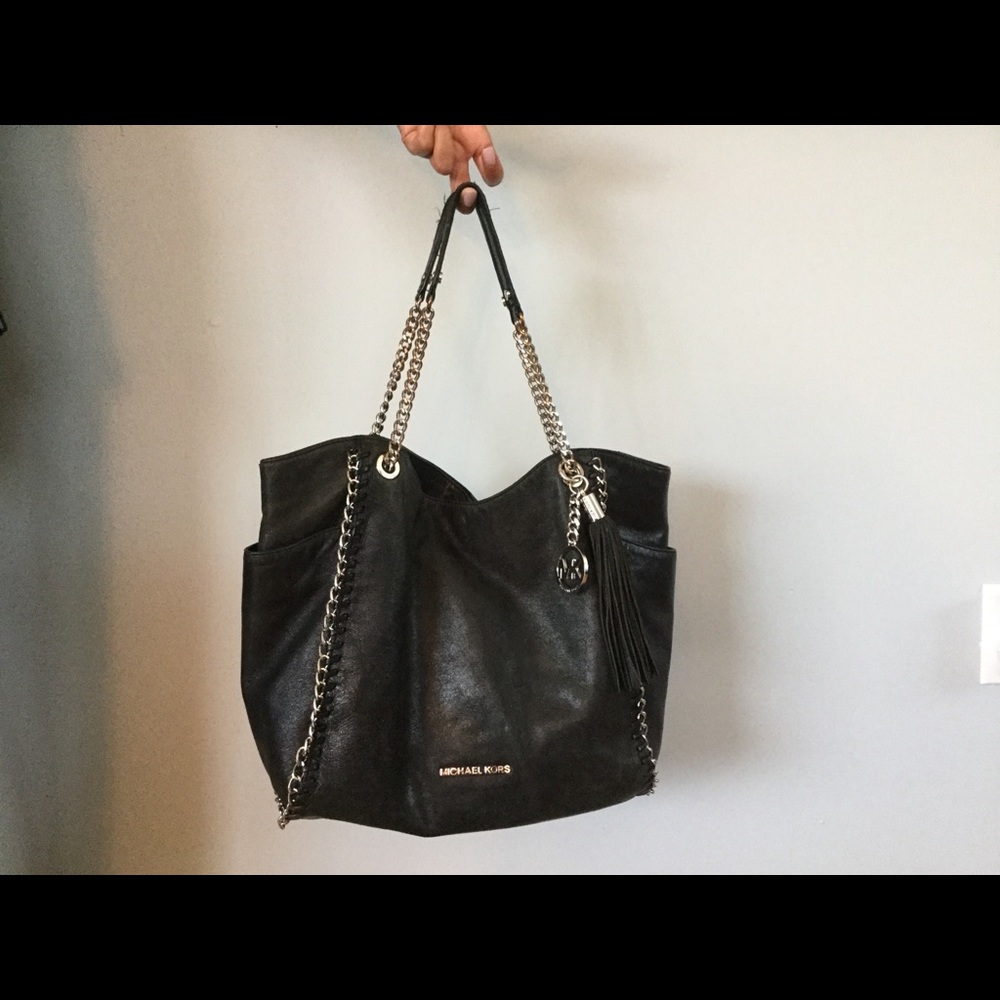 Michael Kors Leather Chain Hobo